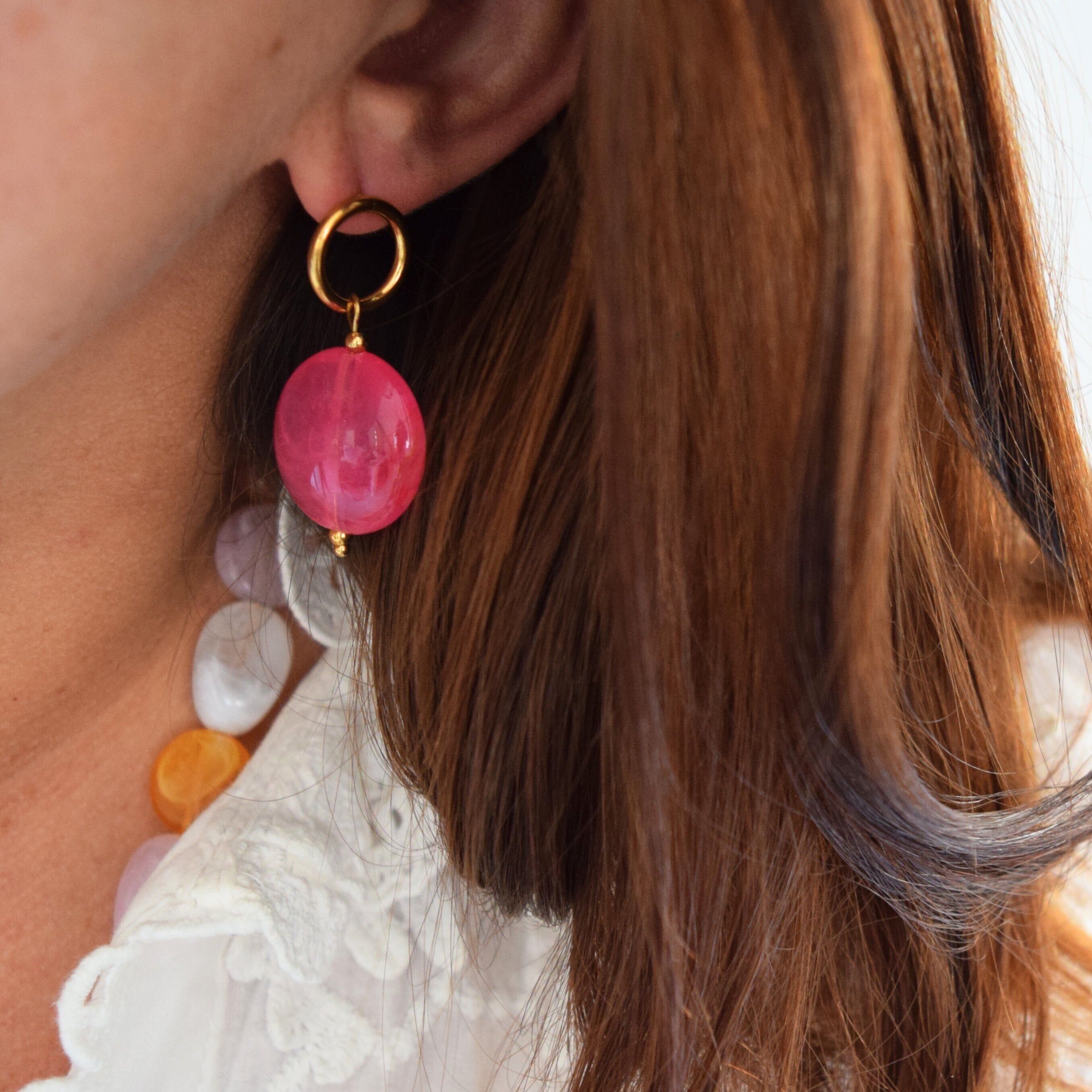 orecchini a forma di lecca-lecca