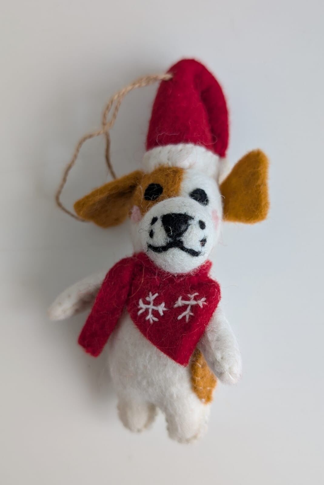Spaniel Dog Felt Christmas Ornament Handmade