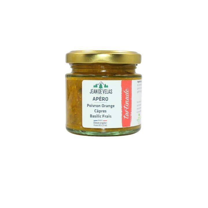 Tartinade APÉRO - Poivron Orange, Câpres, Basilic 115g