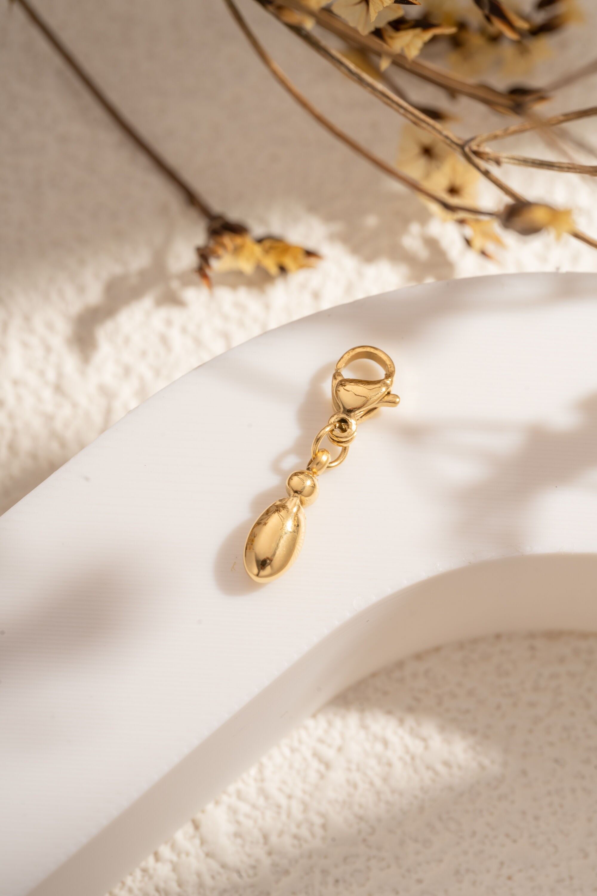 Pendentif lettre I alphabet acier inoxydable personnalisable