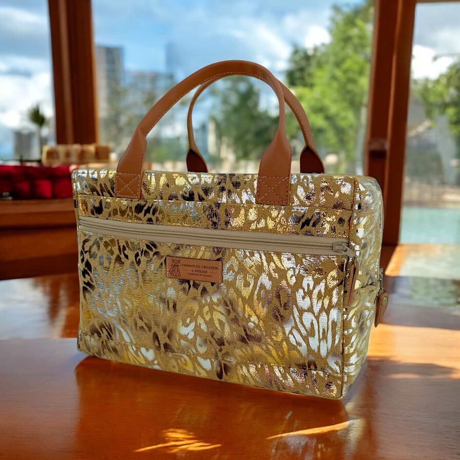 Beauty case, "Savannah" beige
