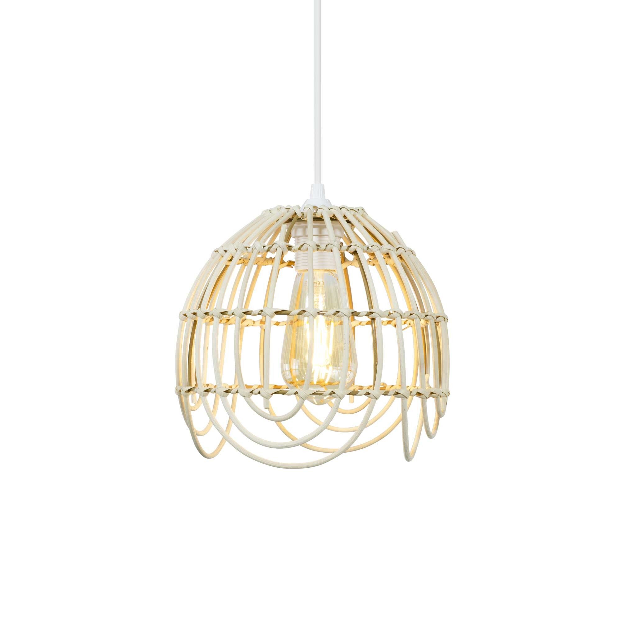 Natural Palmite Totin Pendant Light - Small Model