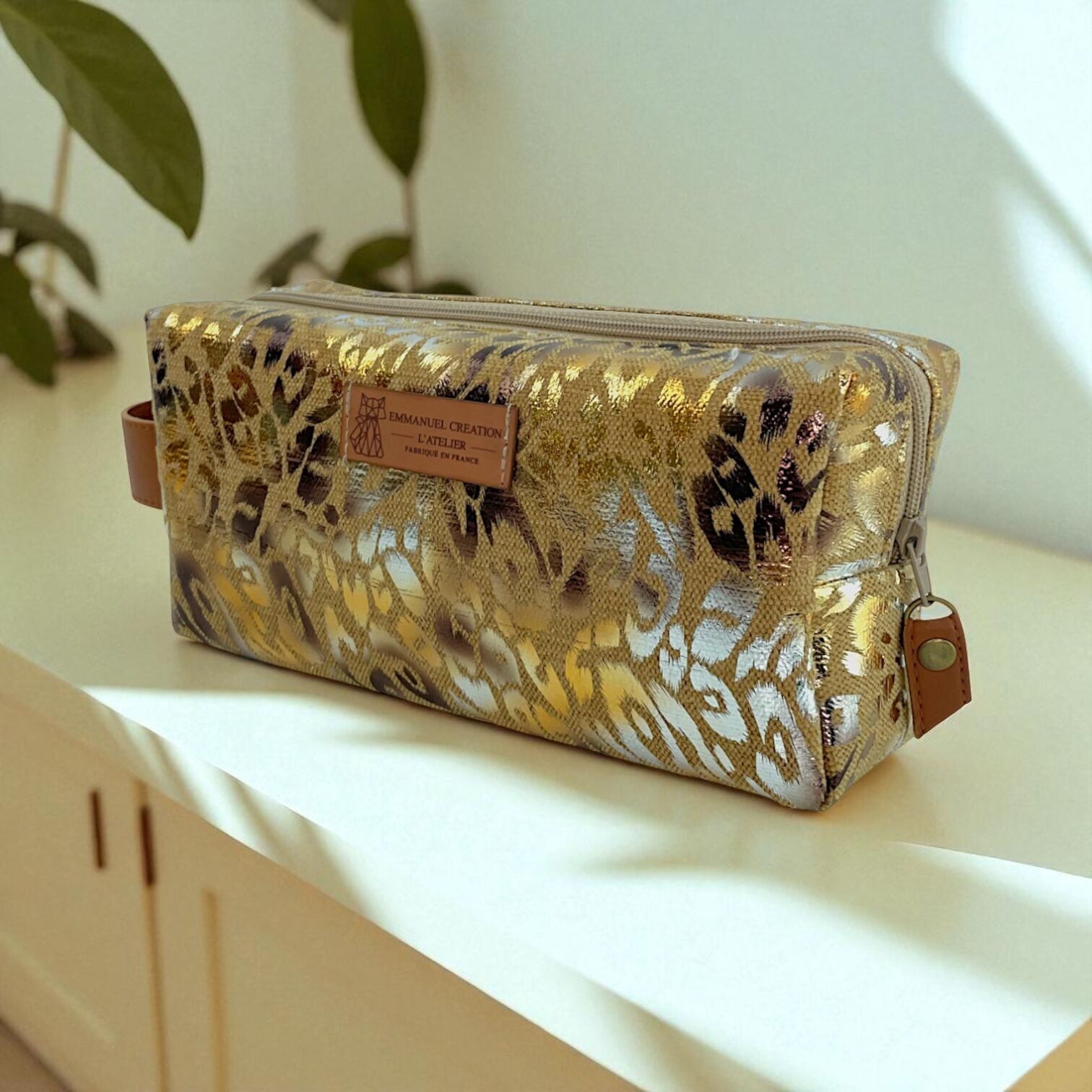 Nomad pencil case S, "Savannah" beige