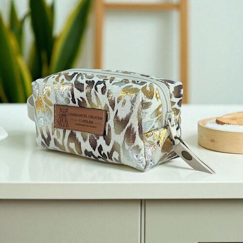 Trousse nomade XS, "Savannah" blanc