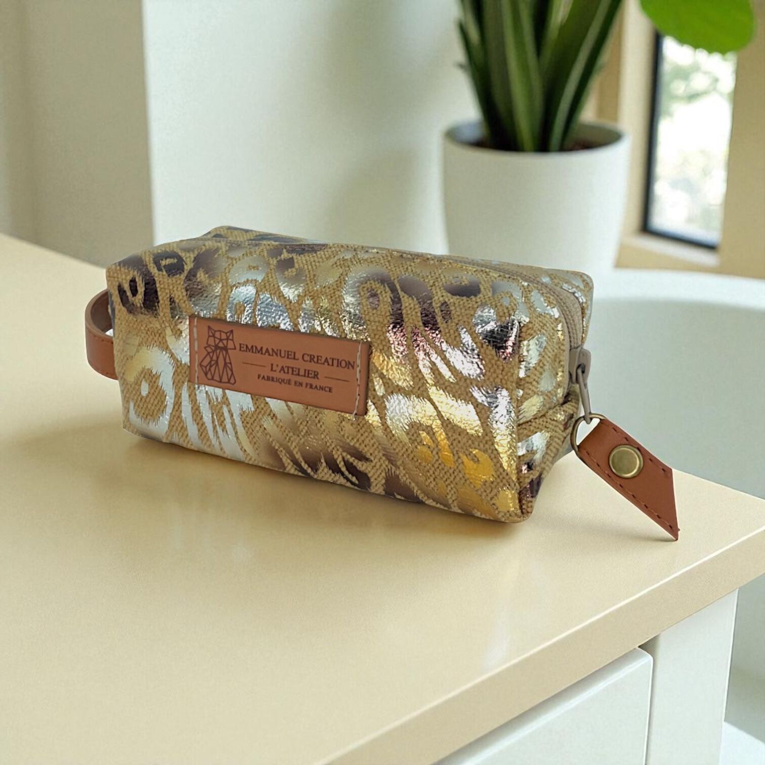 XS nomad pencil case, "Savannah" beige