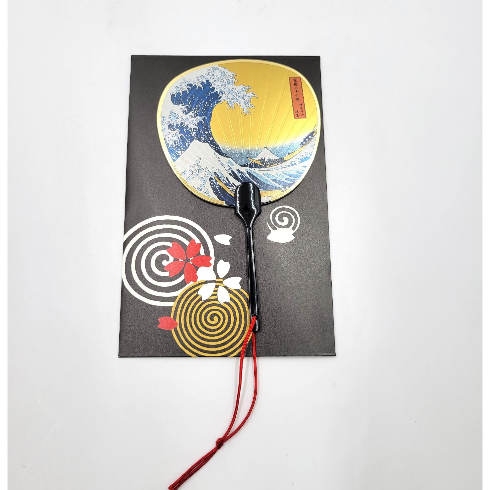 Japanischer Grußbrief mit Hokusai-Motiv