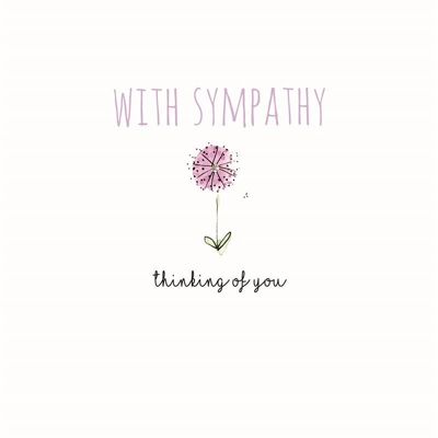 With sympathy