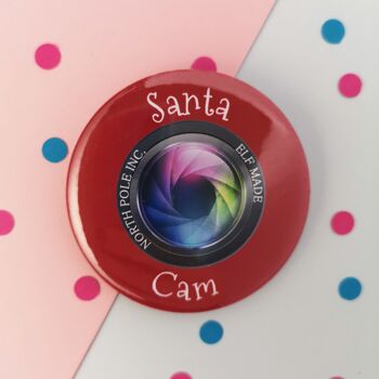 Grand miroir compact bouteille Santa Cam - 58mm 2