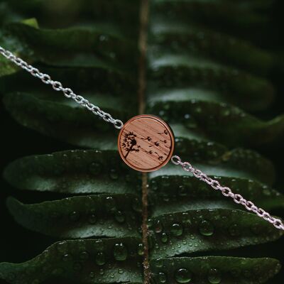 Pulsera Skyla "Diente de león" | Joyas de madera | Madera de nuez