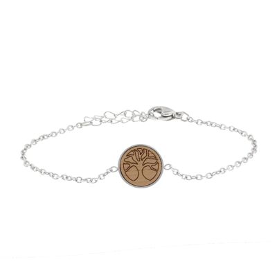 Skyla "Tree of Life" bracelet | Wooden jewelry | Nut wood