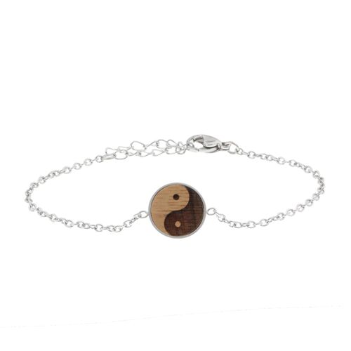 Armband Skyla "Yin&Yang" | Holzschmuck | Nuss Holz