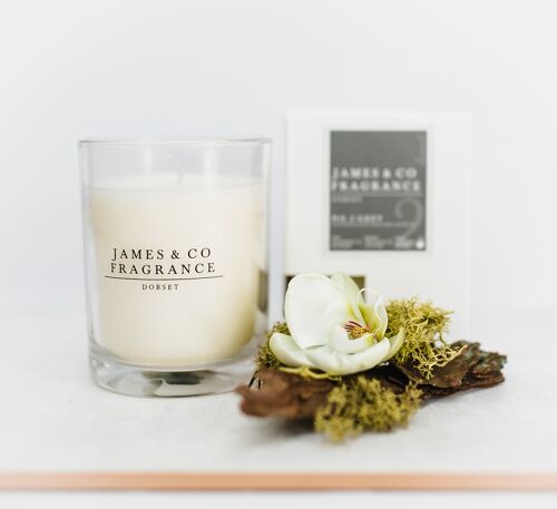 No. 2 grey 35hr glass candle