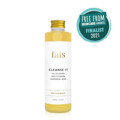 Cleanse It Oil To Lather Face Cleanser Grapeseed + Rose