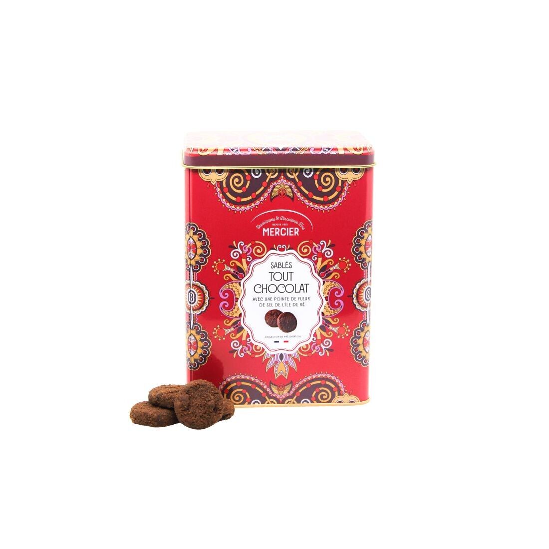 COLLECTOR'S BOX OF ALL-CHOCOLATE SHORTBREADS Chocolate shortbread cookies