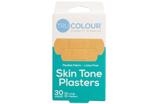 Tru-Colour Skin Tone Plasters Beige (Aqua box)