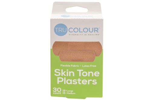 Tru-Colour Skin Tone Plasters Olive moderate brown (Green box)