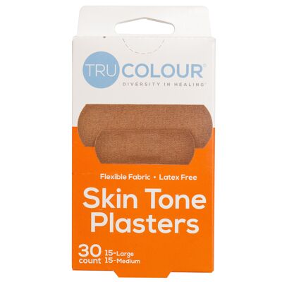 Tru-Colour Skin Tone Plaster Brown-dark brown (orange box)