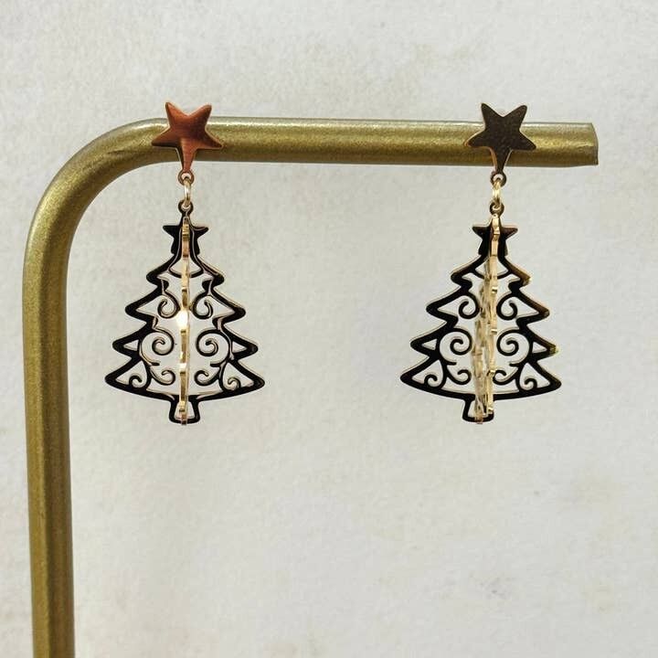 Christmas Tree Earrings 