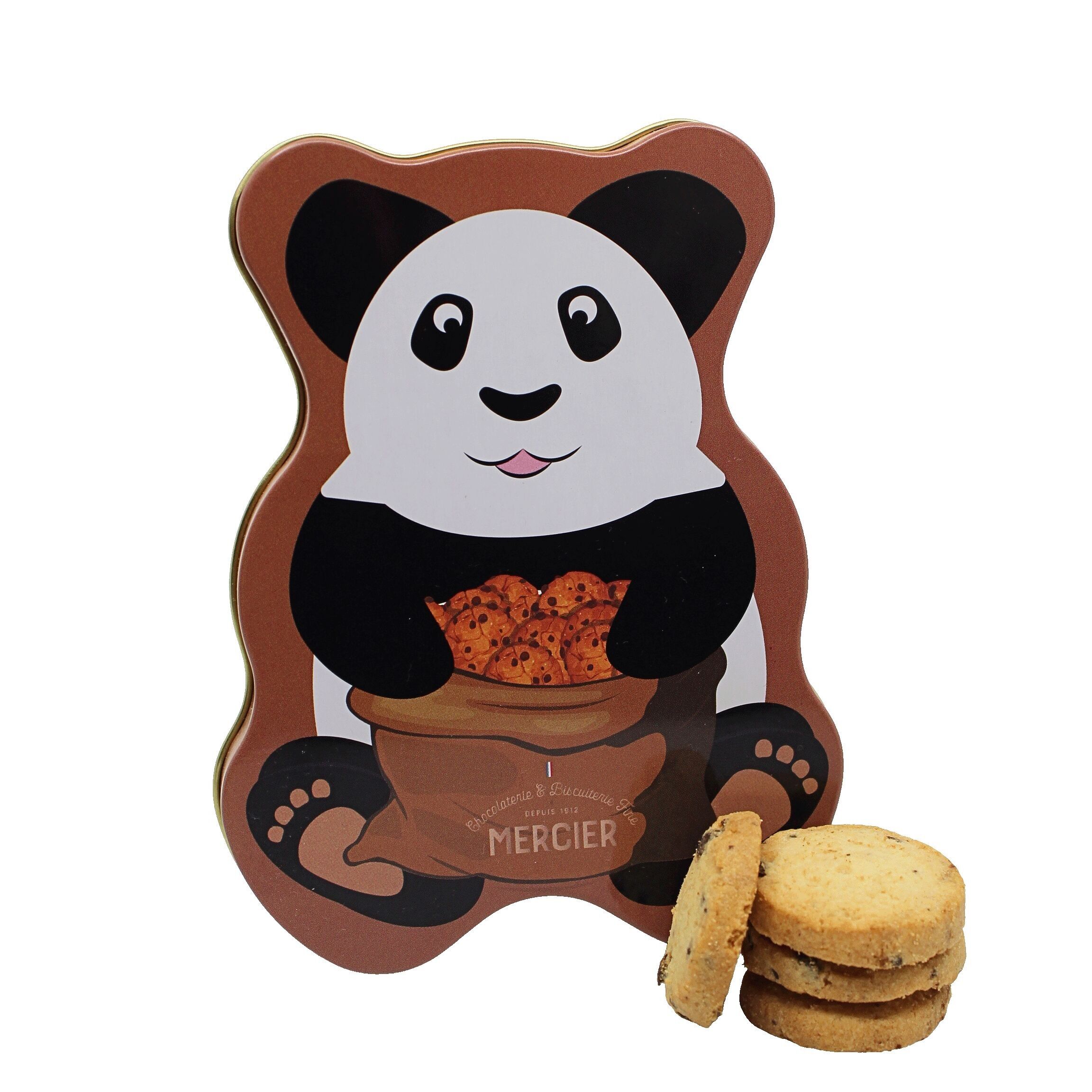 PANDA CHOCOLATE CHIP SHORTBREAD COOKIES BOX Chocolate chip shortbread cookies