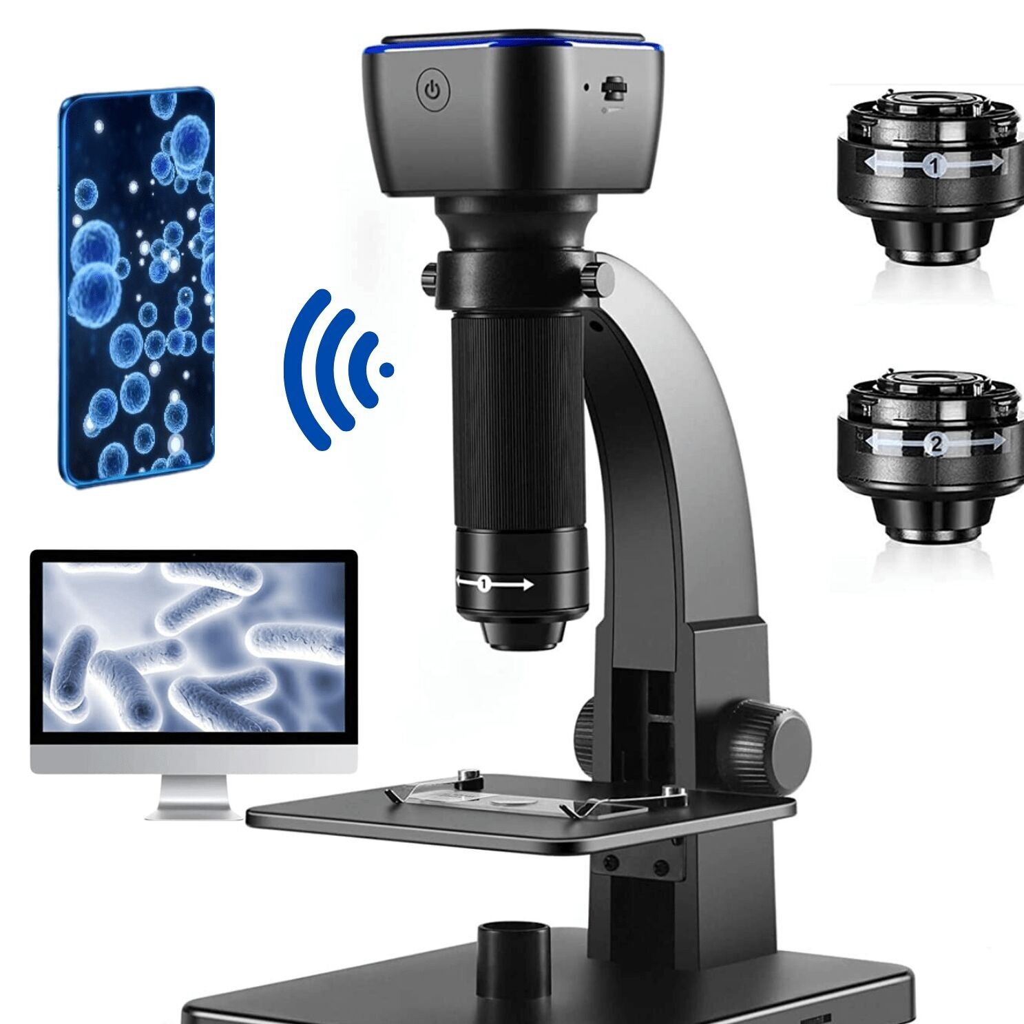 Zoomble® Digital Microscope – 2000x HD Magnification with WiFi & USB