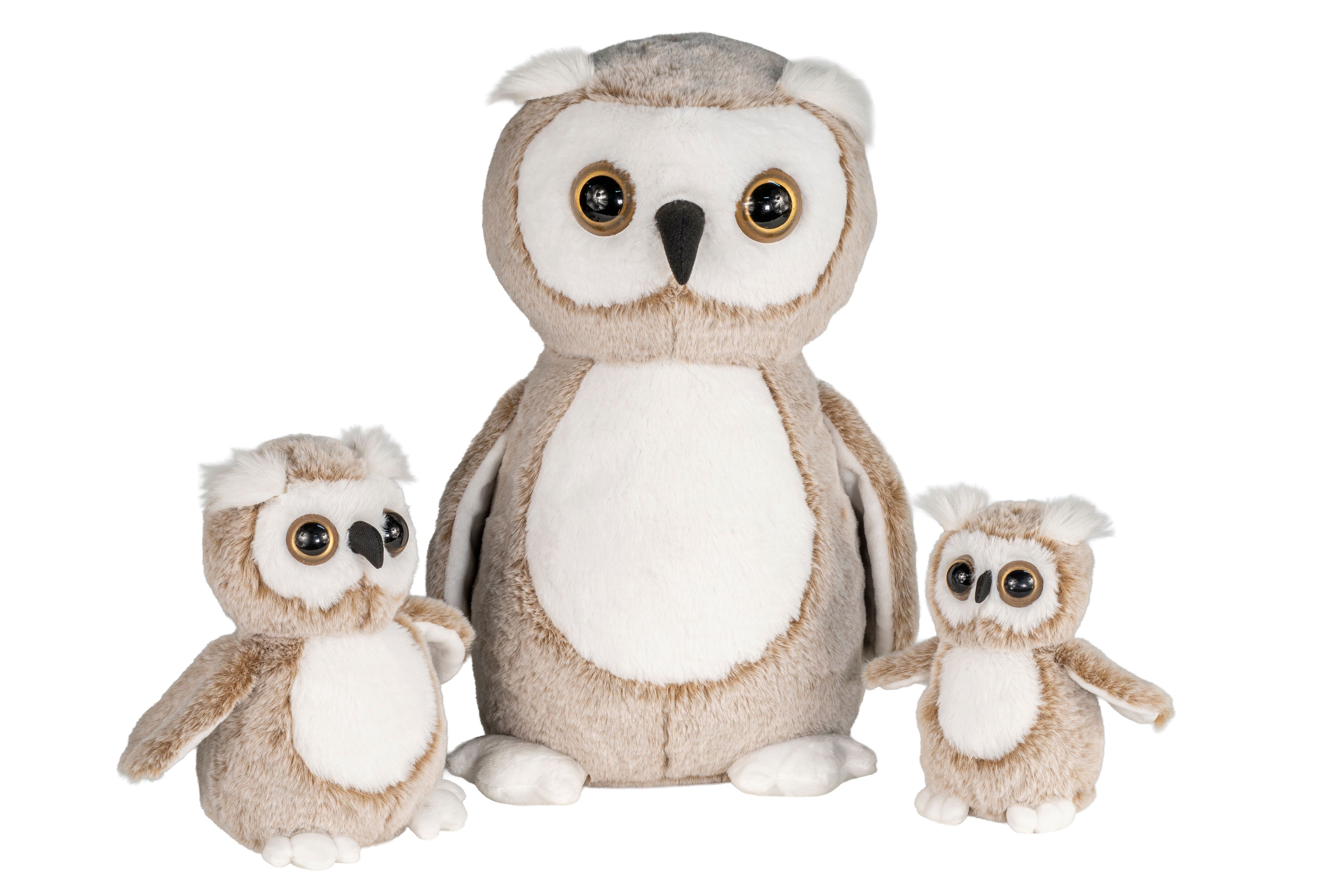 gufo in piedi peluche pm