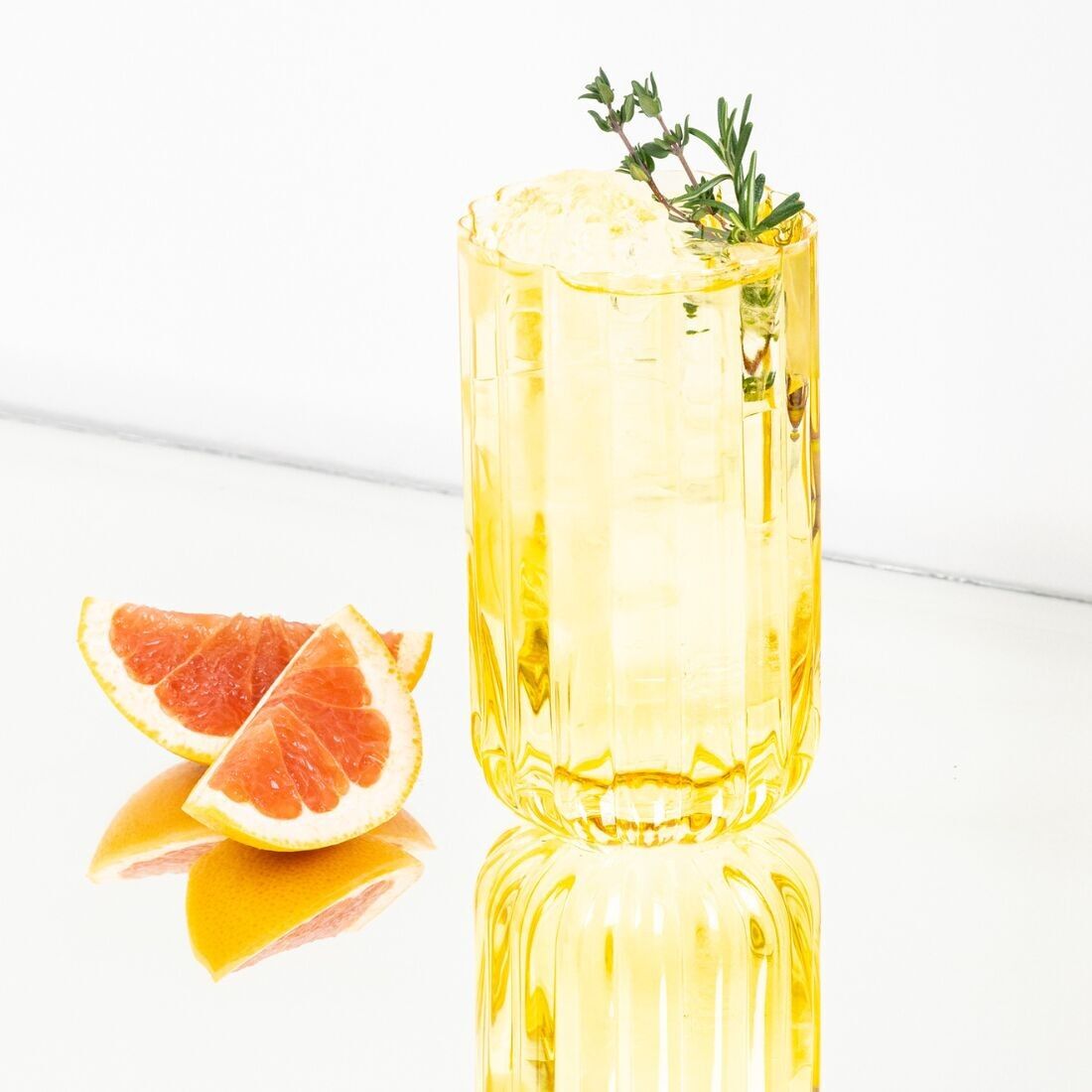 Highball Gaia | Bicchiere da succo | Bicchiere da cocktail | 460 ml | ocra
