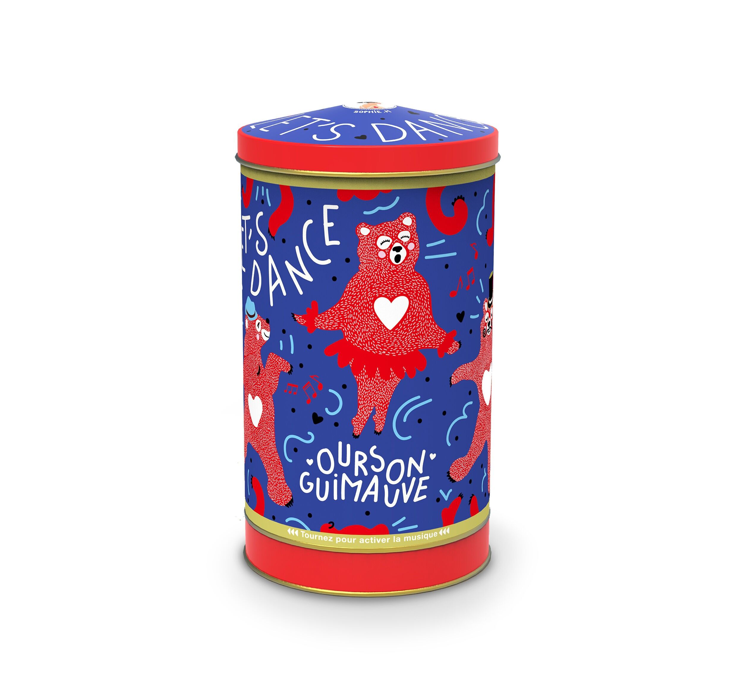 Let's Dance -  Oursons guimauve 180g -Boite à musique EXCLUSIVITE NOEL 2025