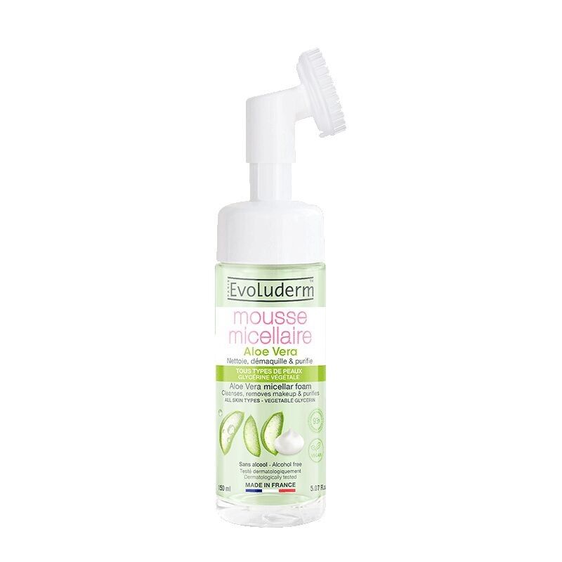 Mousse Micellaire Aloe Vera - 150ml - 93% d'Ingrédients d'Origine Naturelle
