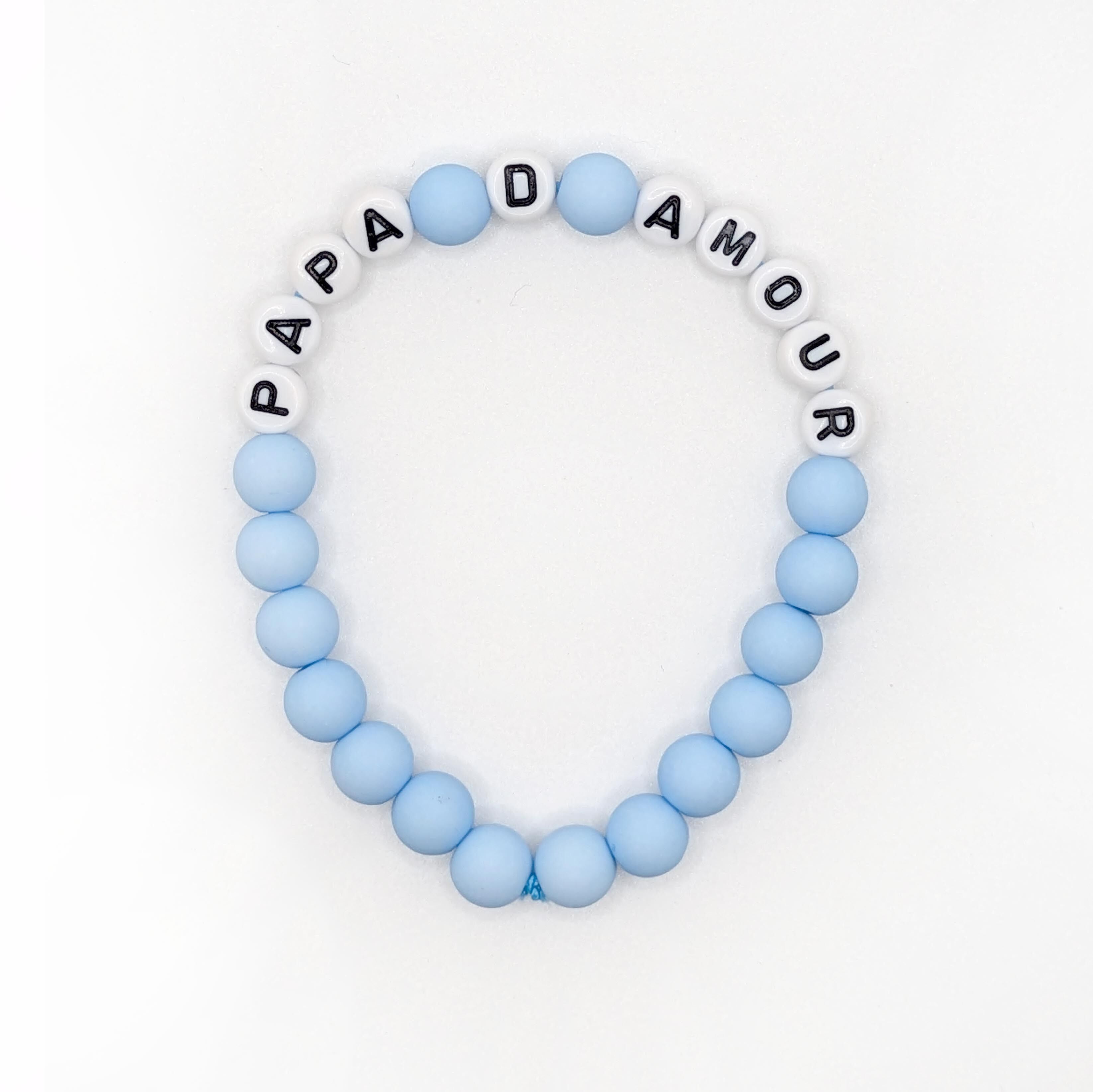 GAGA Armband - Matt Himmelblau & Weiß