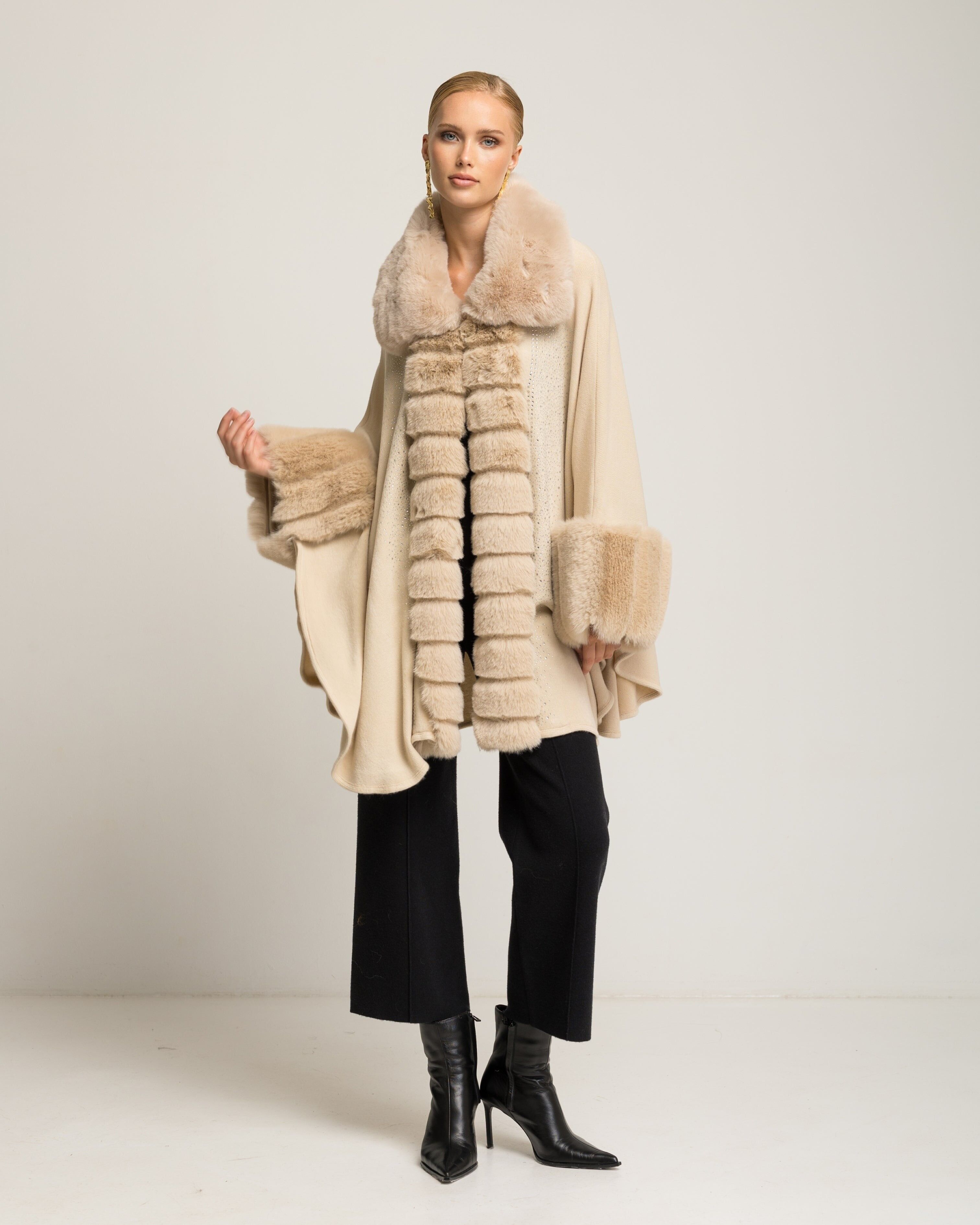 Già poncho beige