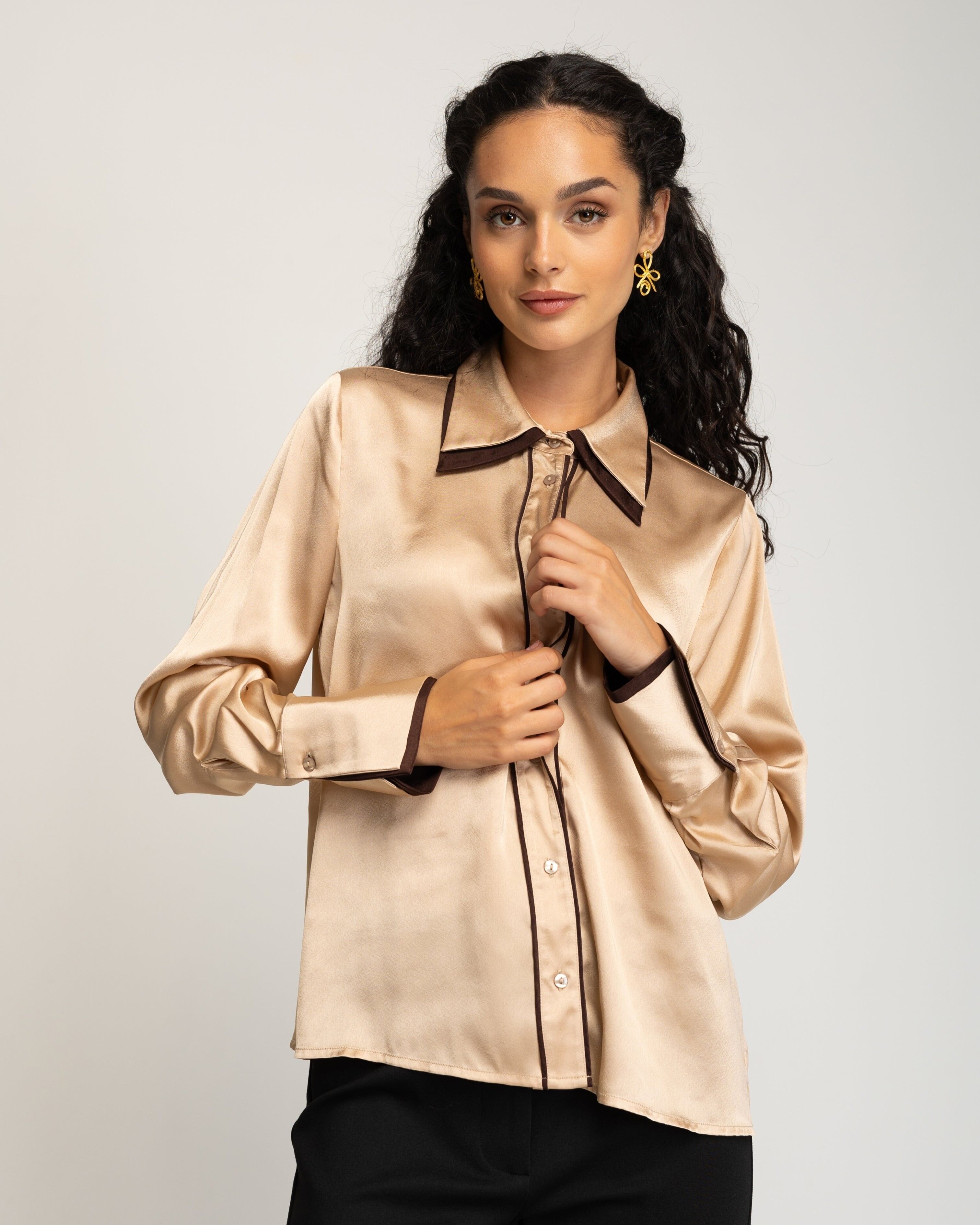 Camicia in raso Esmeria