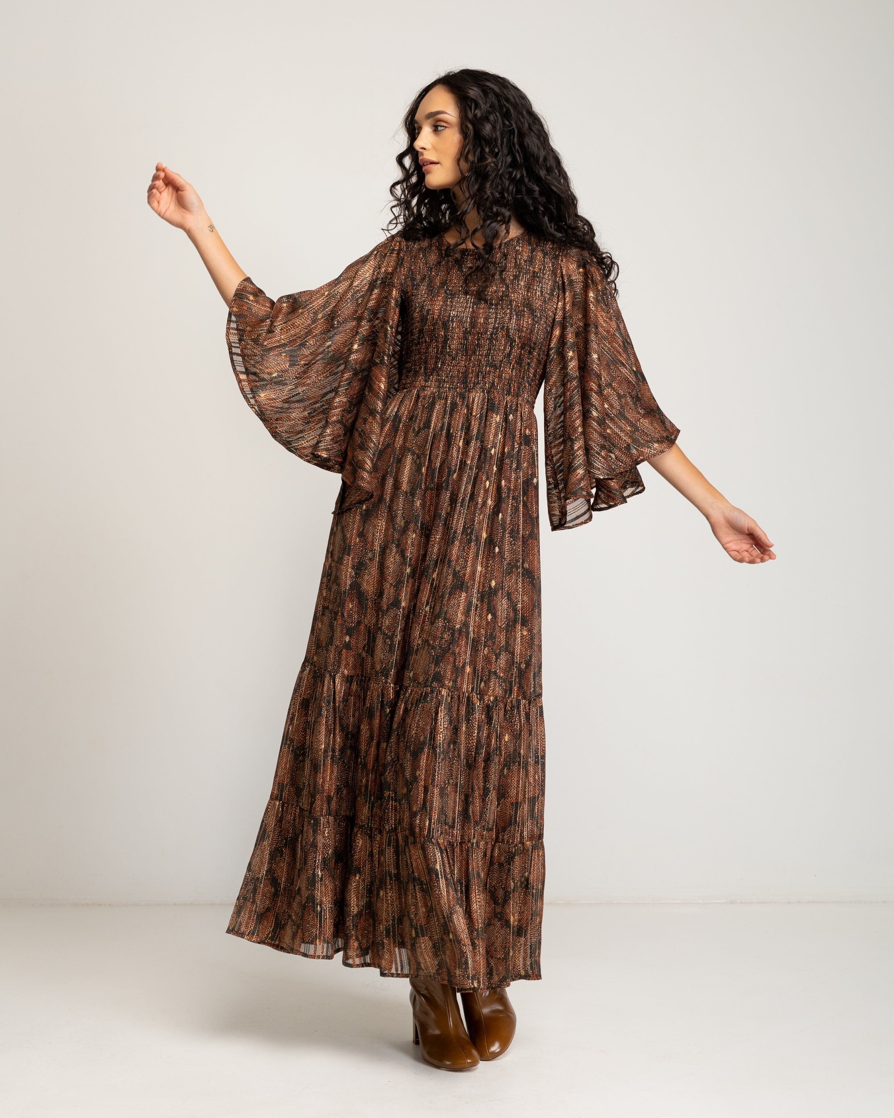 Robe longue à paillettes Eteria