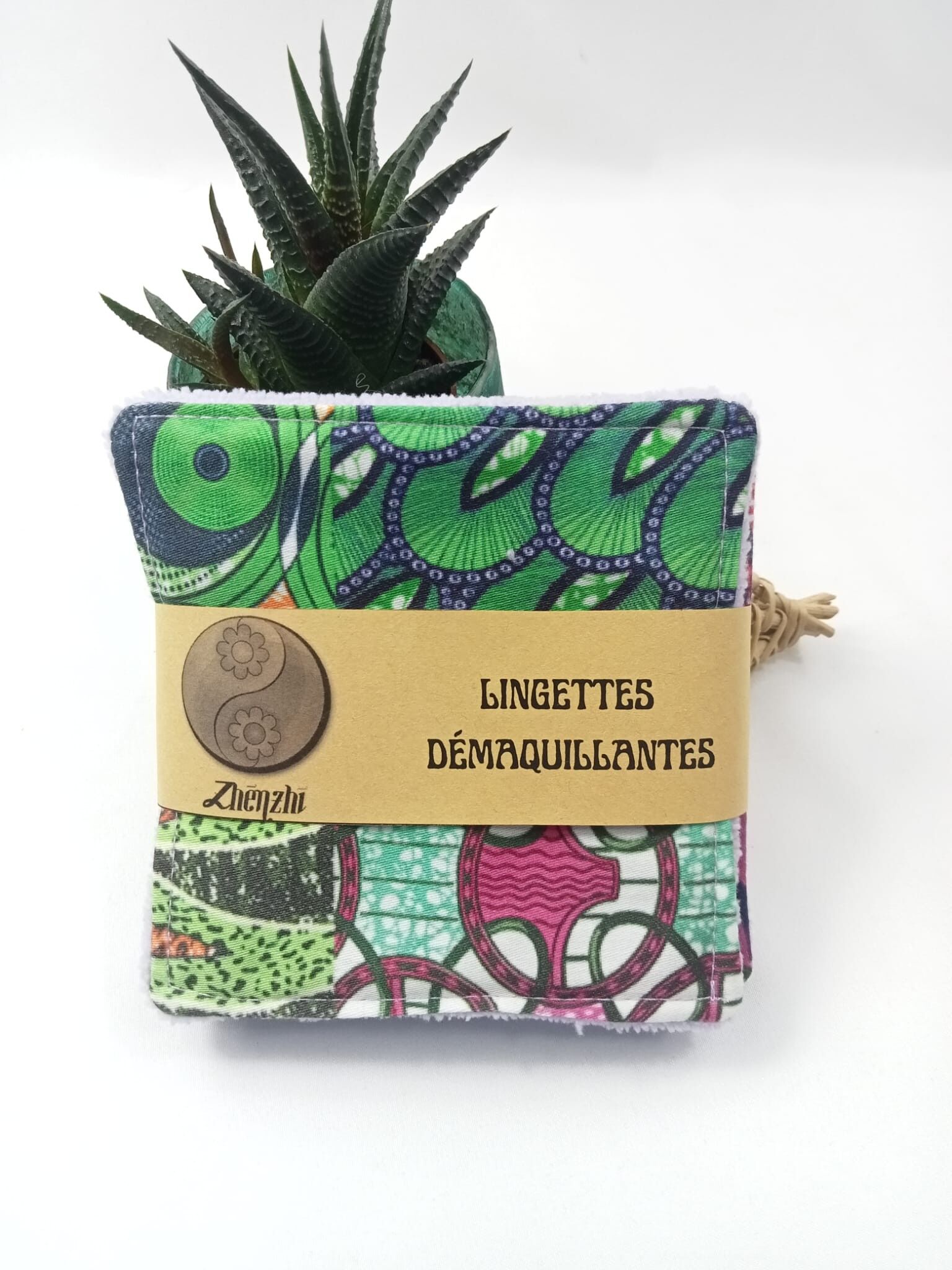 5 salviette struccanti in stile patchwork africano