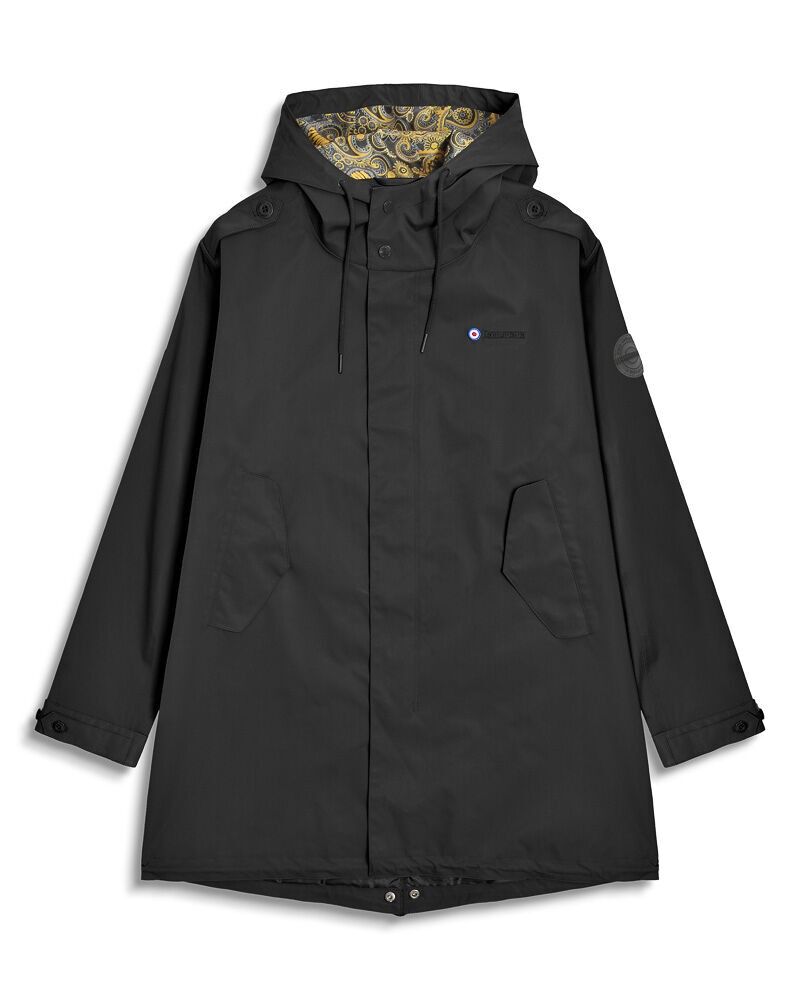 Wasserdichter Parka Schwarz