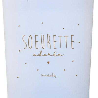 Handmade Vegetable Candle “Sœurette Adorée” Honey