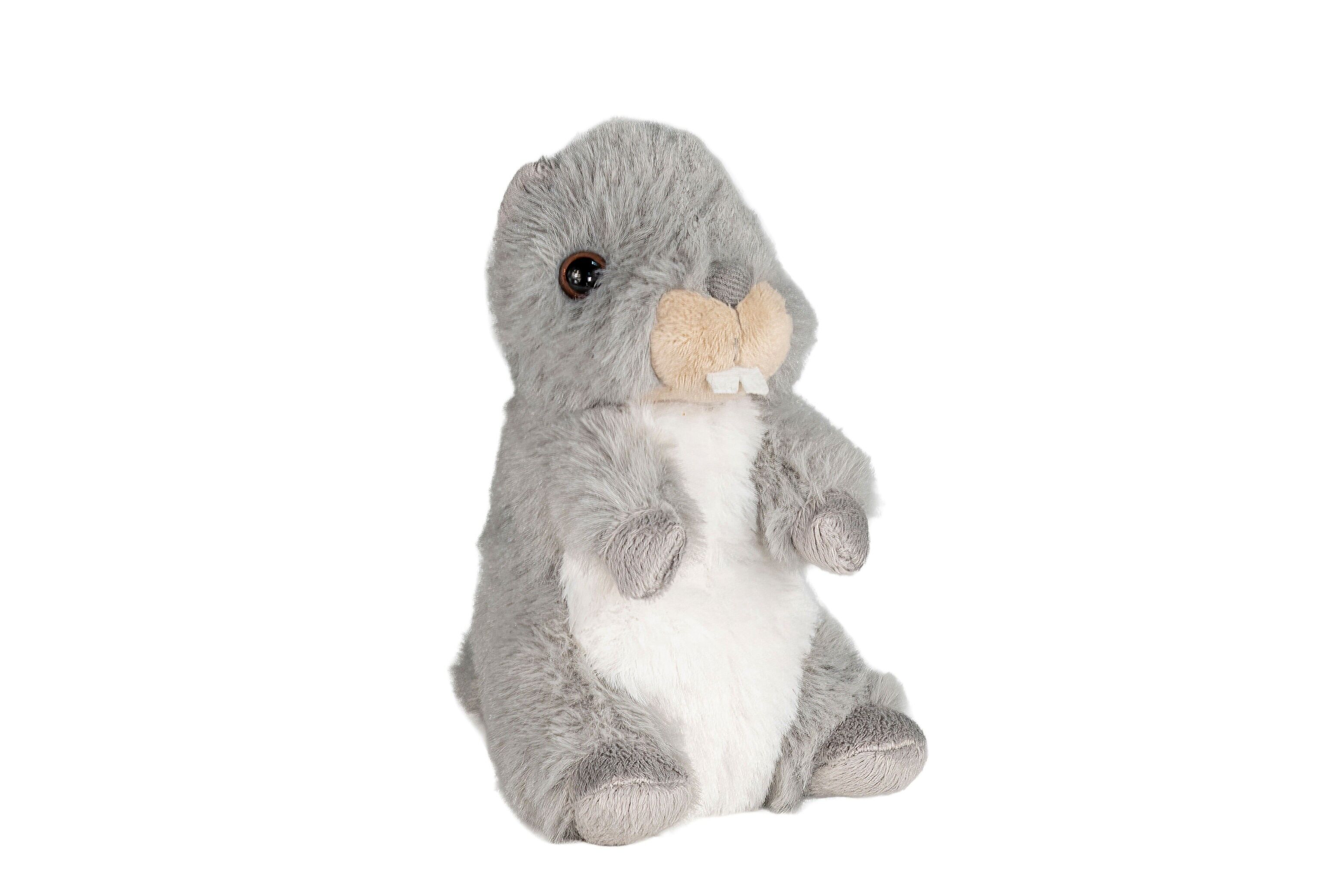 peluche marmotta grigia ecologica