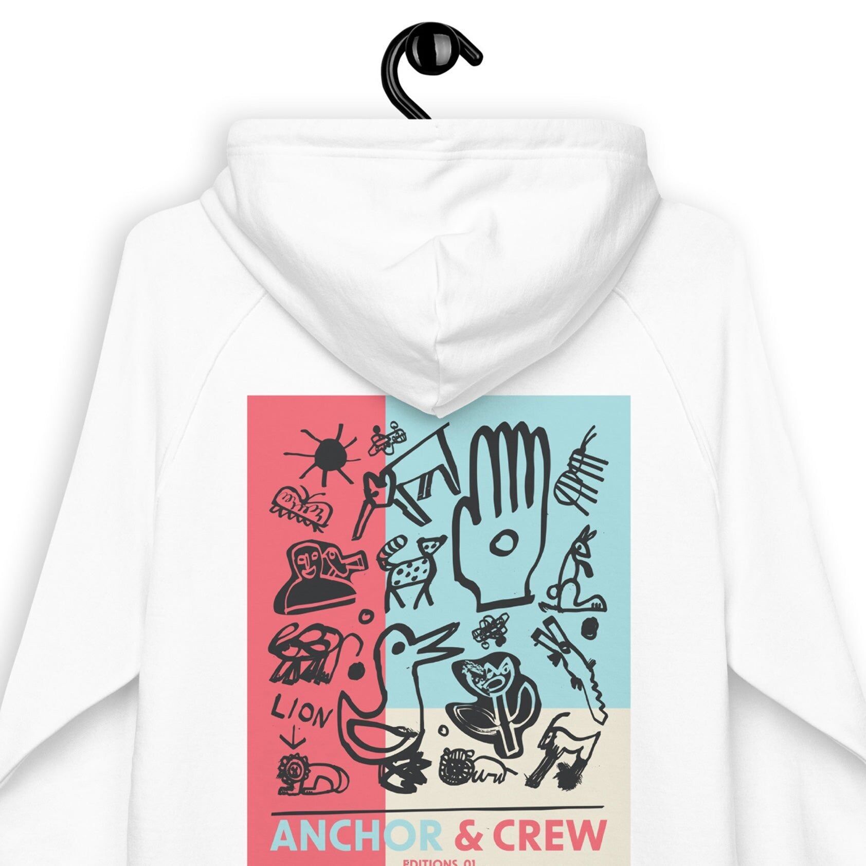 01 Felpa con cappuccio in cotone biologico Moon Safari EDITIONS