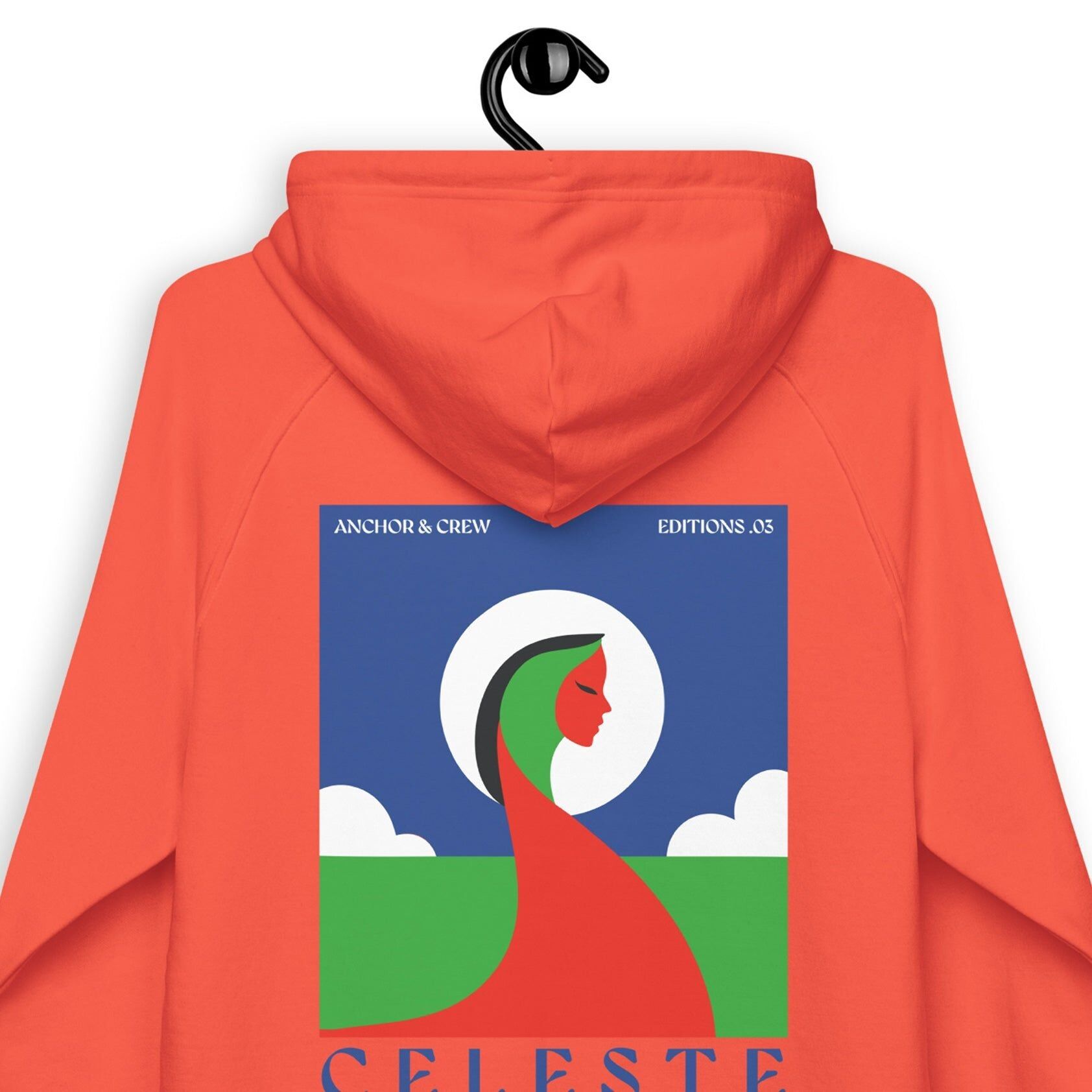 03 Celeste EDITIONS Sudadera con capucha de algodón orgánico