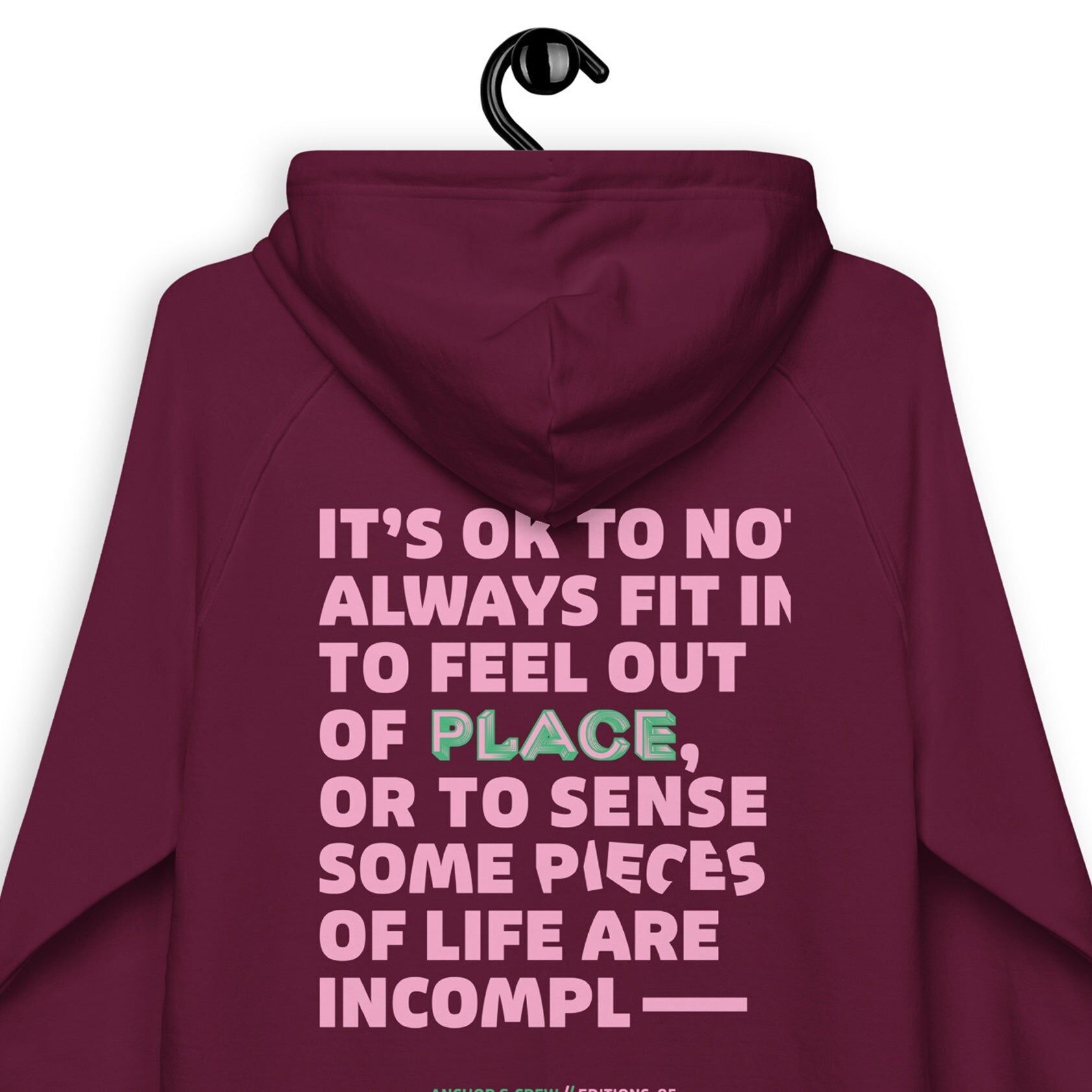 05 Felpa con cappuccio in cotone biologico It's Ok EDITIONS