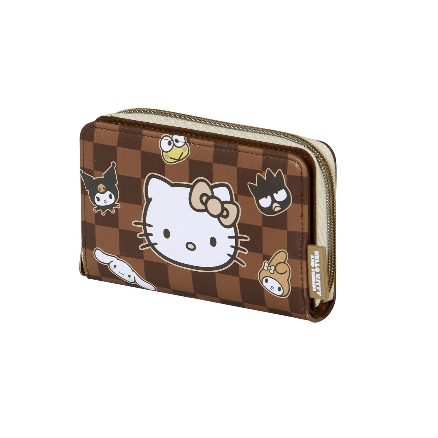 Portafoglio Hello Kitty Squares, marrone