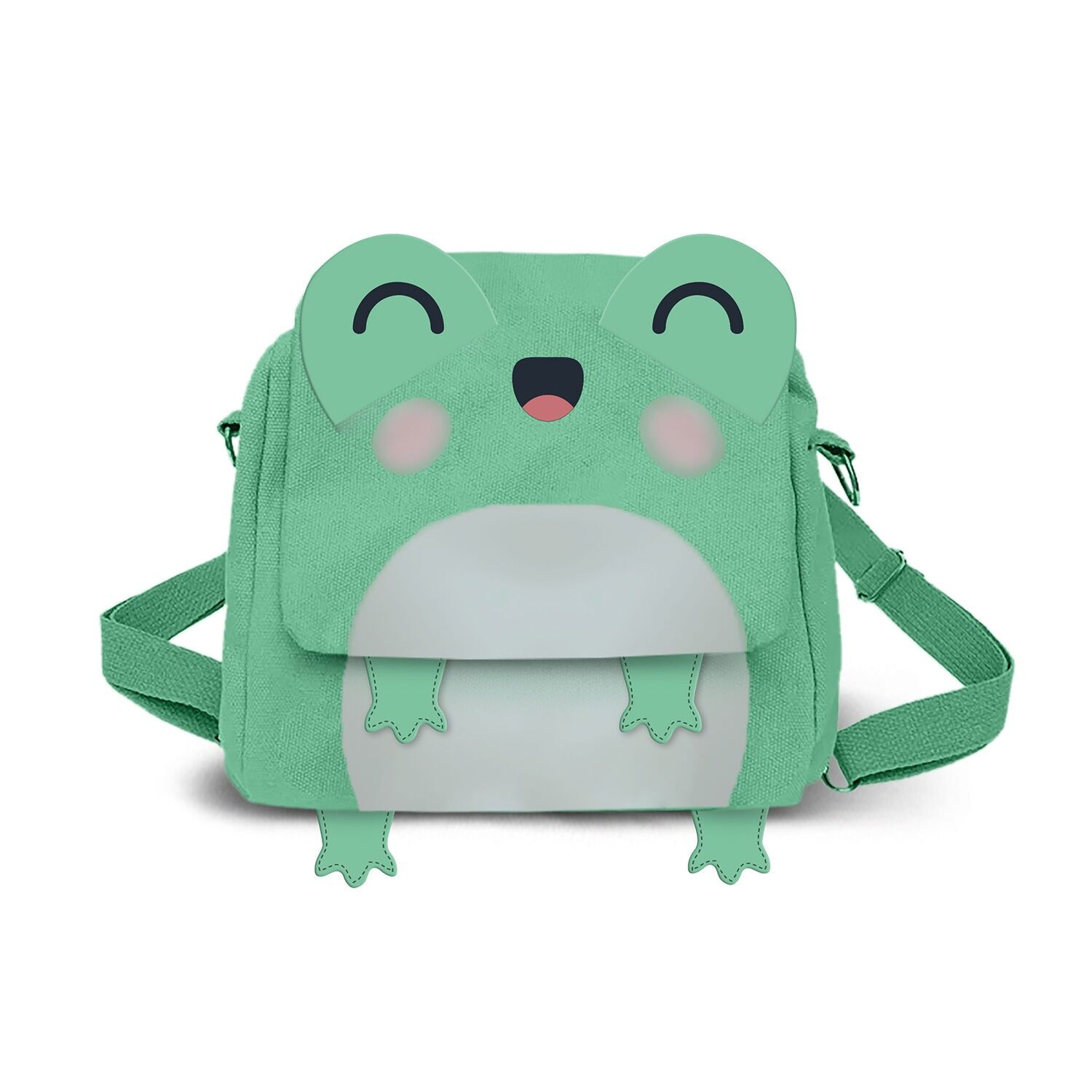 Oh My Pop Froggy-Bag-Zaino Kawaii, Turchese