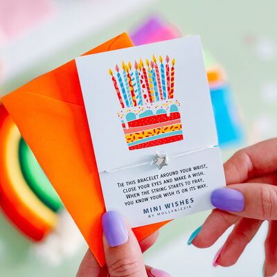Birthday Cake Mini Wish Bracelet
