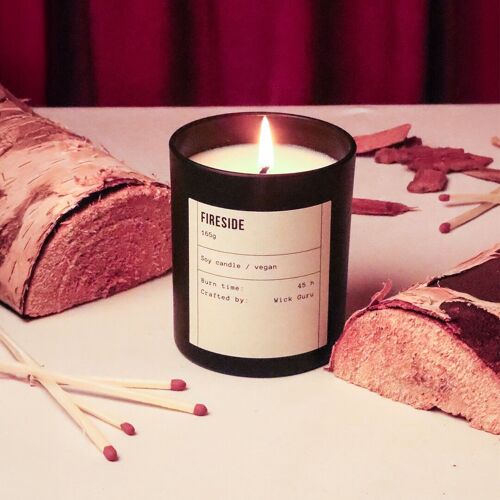 Fireside Glass Candle