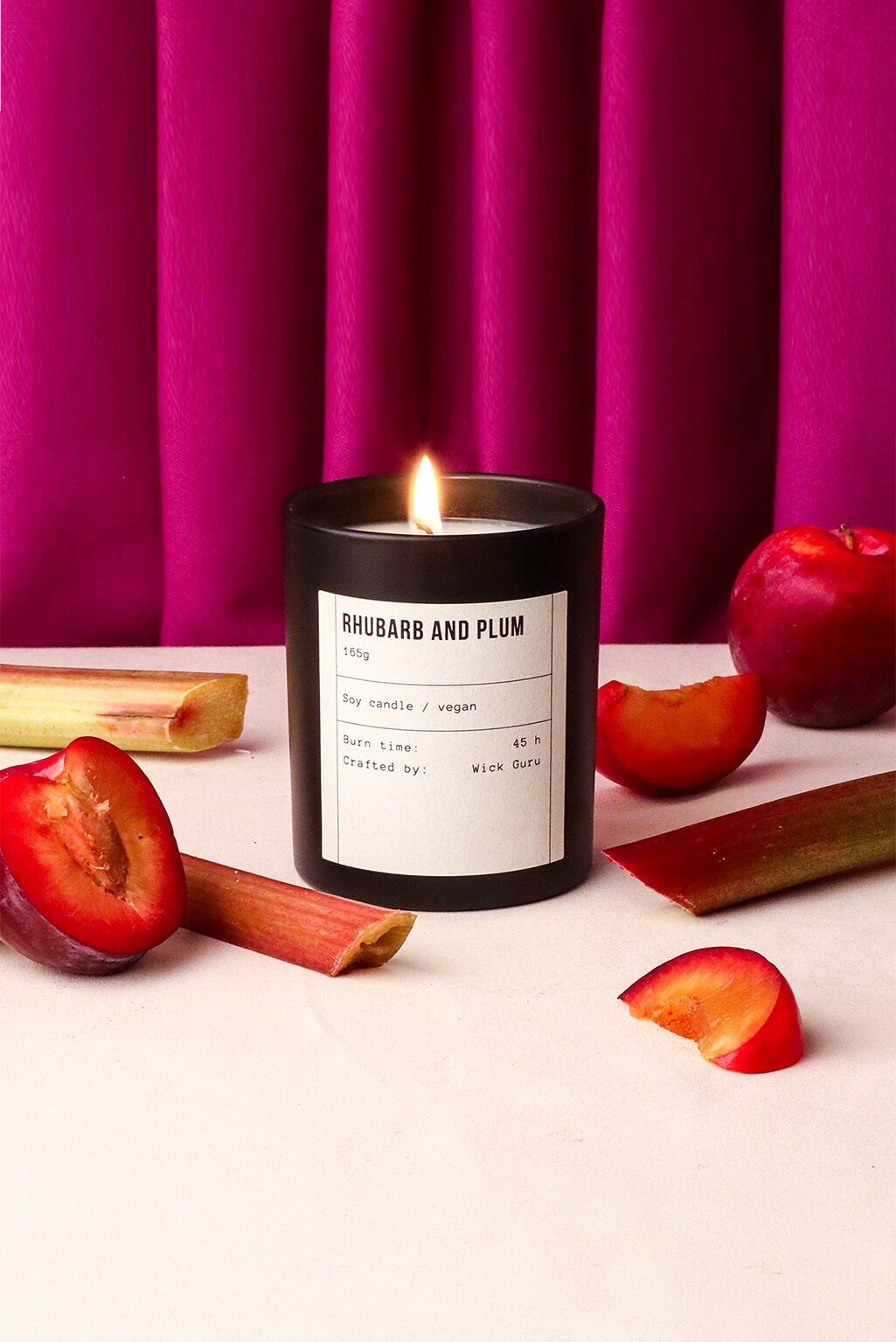 Candela al rabarbaro e prugna – Note fruttate di rabarbaro, prugna e pesca