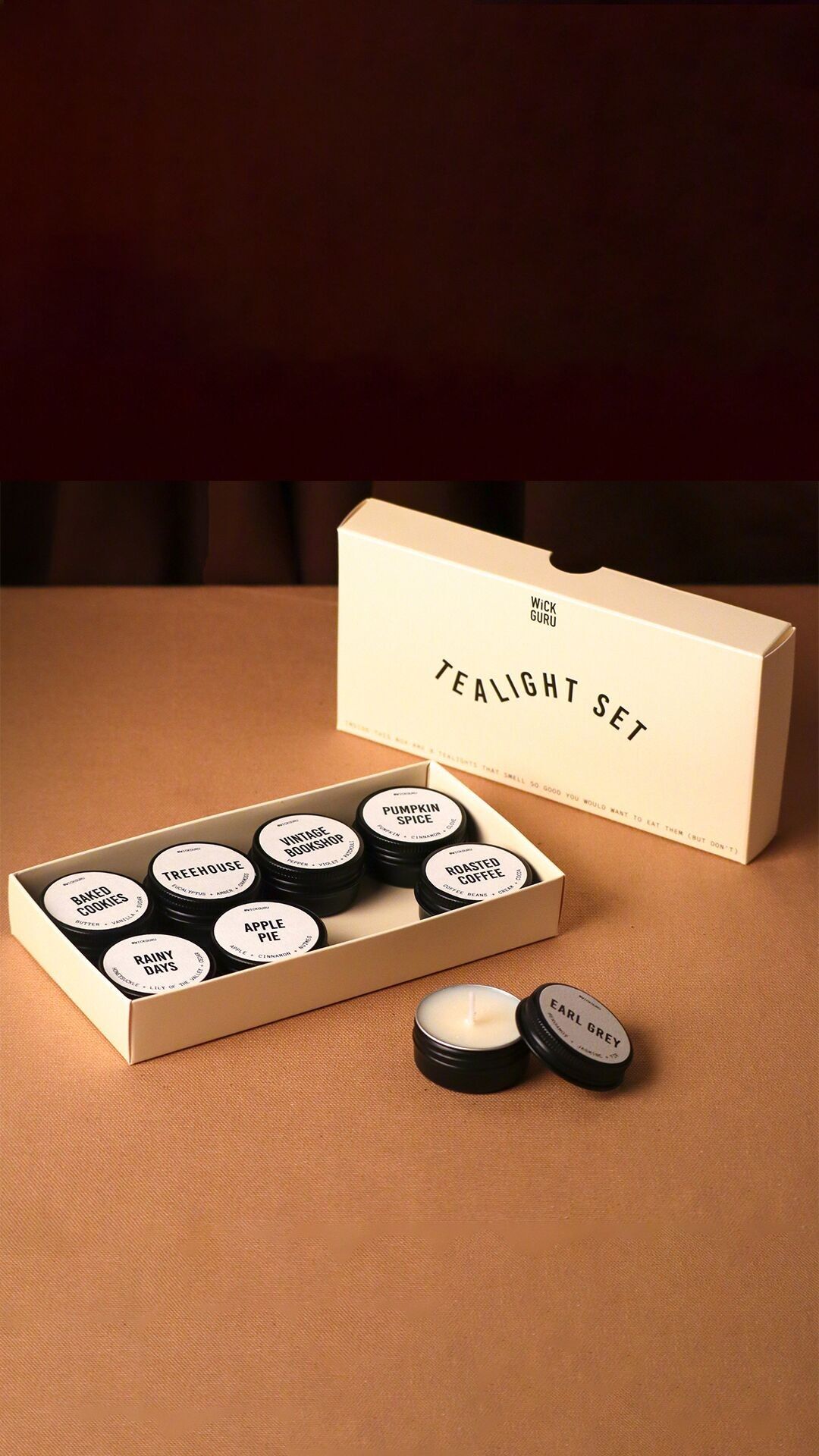 Set regalo Tealight - 8 fragranze più vendute, fragranze miste ispirate alla pasticceria