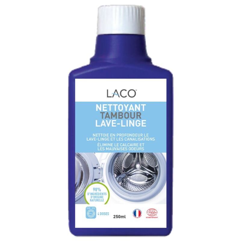 Detergente per cestello lavatrice 250 ml certificato Ecocert - Prodotto in Francia