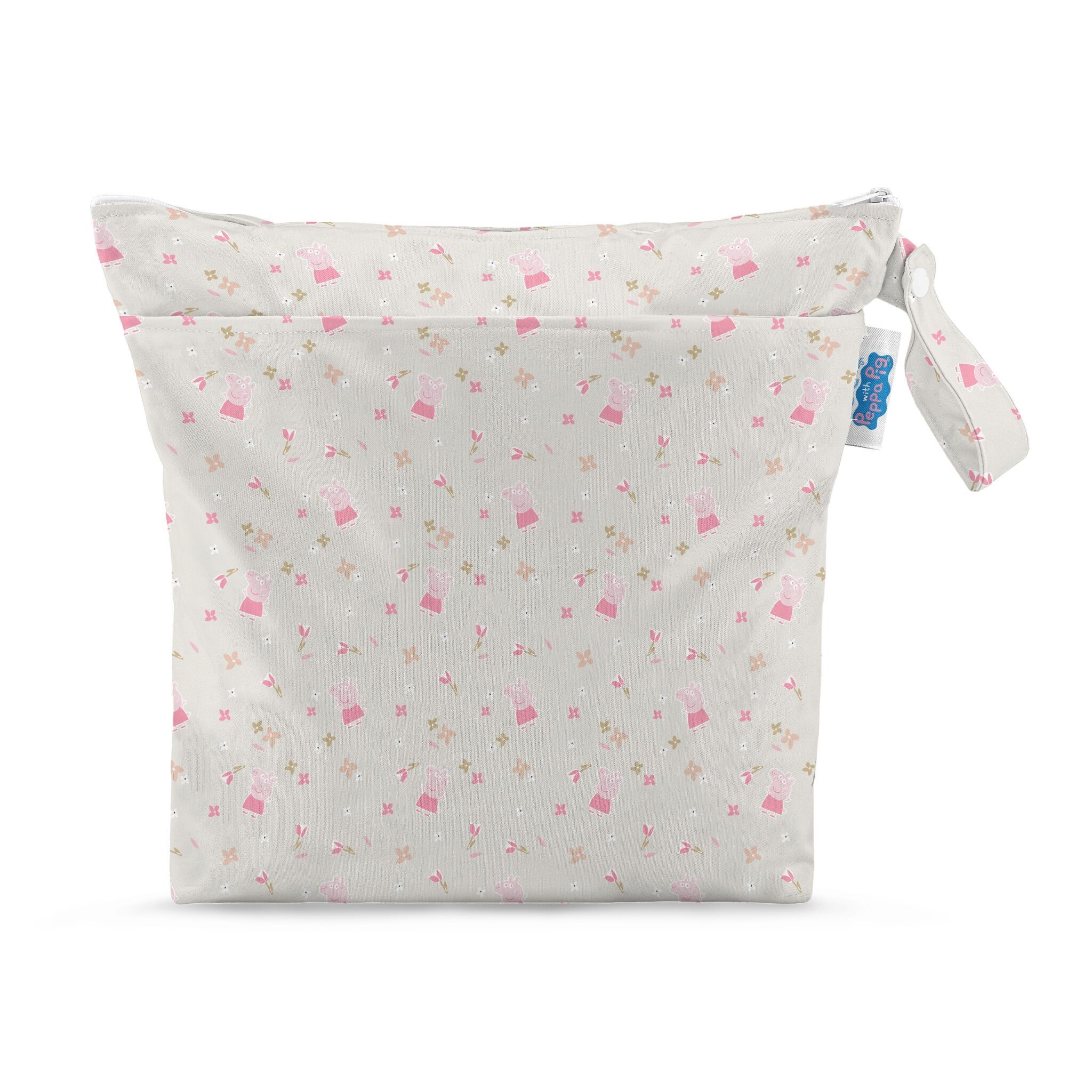 Peppa Pig Grab & Go Nappy Wet Bag - Peppa Floral