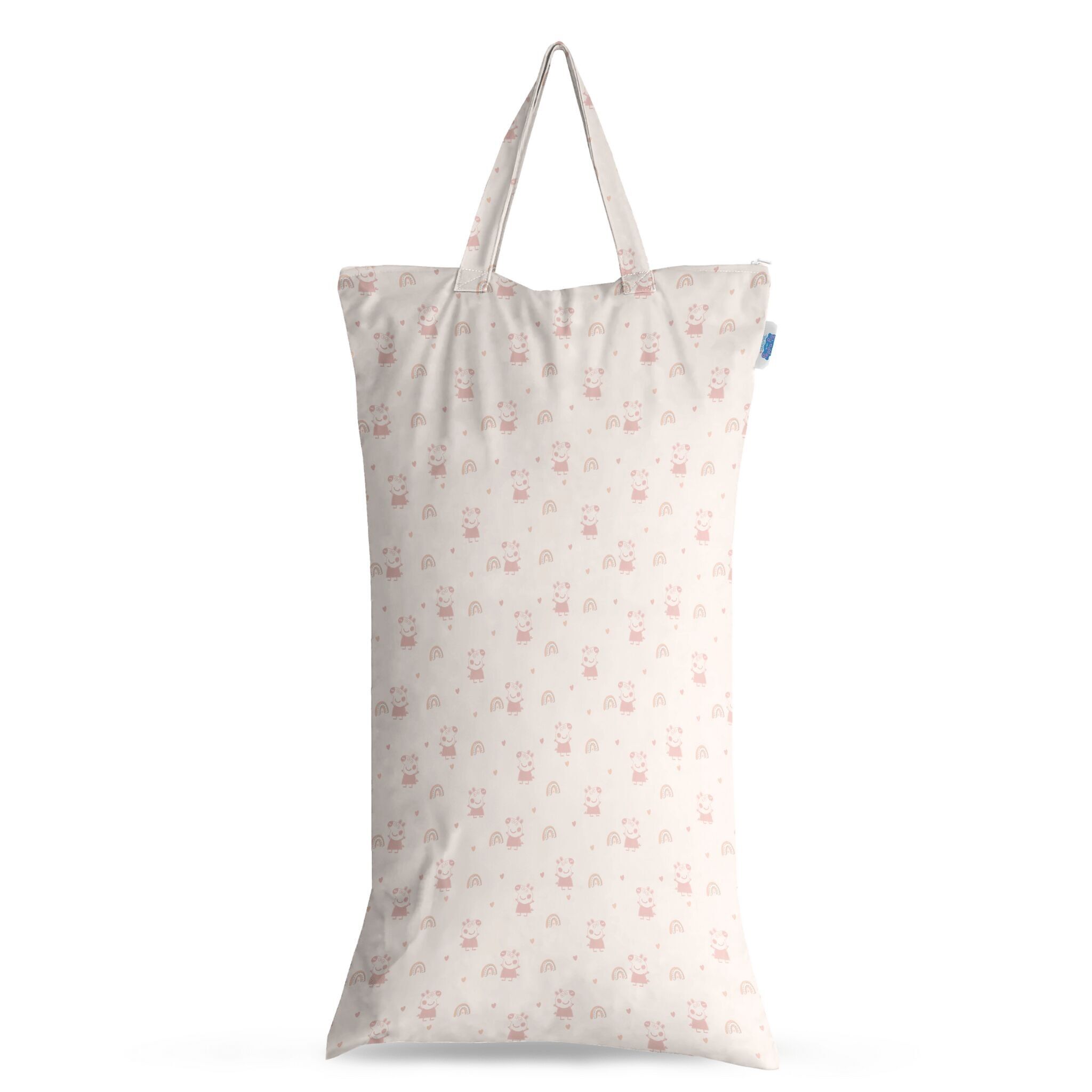 Peppa Pig XL Wet Bag Secchio per pannolini in stoffa riutilizzabile - Arcobaleni rosa