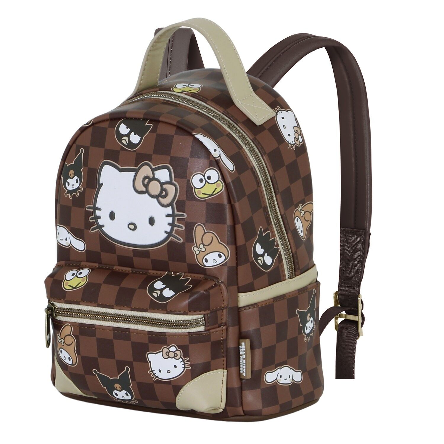 Hello Kitty Squares - Zaino piccolo Heady, marrone
