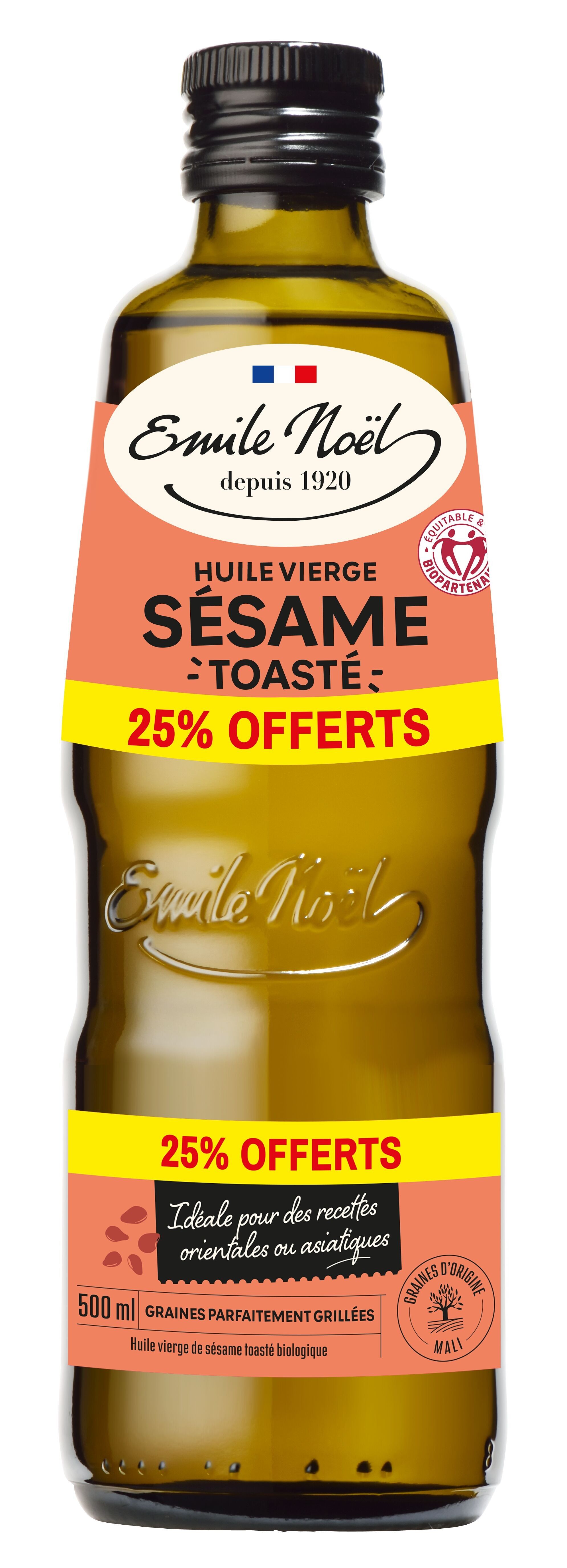 Bio-Sesamöl, geröstet, nativ, 500 ml